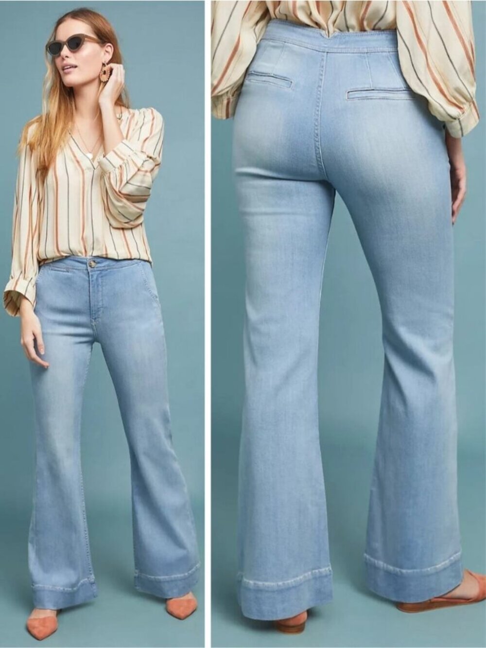 ANTHROPOLOGIE Pilcro High-Rise Bootcut Jeans Size 32